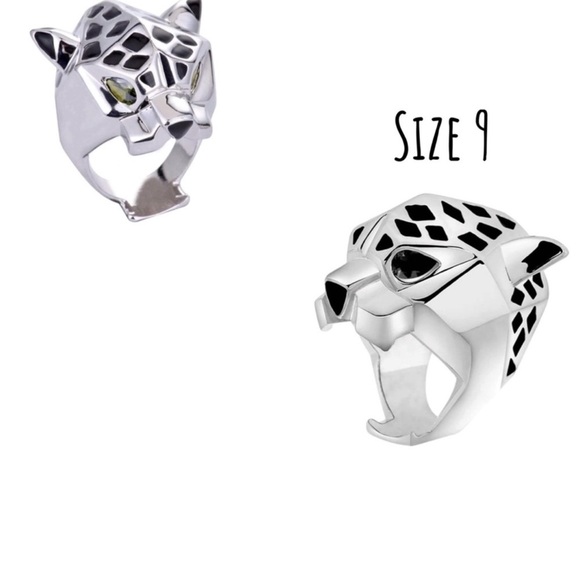 Silver Panther Statement Ring - Picture 3 of 3